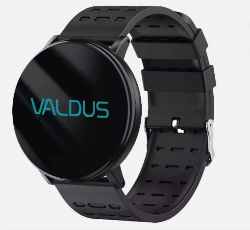 VALDUS Round Smart Watch Blood Pressure Waterproof Sport Clock Fitness Tracker Smartwatch for Android IOS Phone