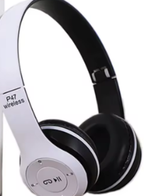 OEM Over Ear P47 High Quality Stereo Wireless Headphone Bluetooth Gaming Headset Earpiece Headband Headphone(White Edition)