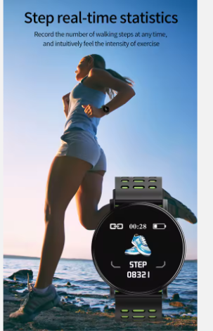 VALDUS Round Smart Watch Blood Pressure Waterproof Sport Clock Fitness Tracker Smartwatch for Android IOS Phone
